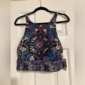 Torrid Multicolor Halter Neck Swim Top